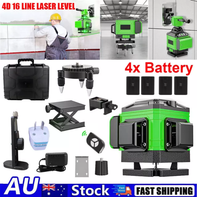 Professional Laser Level 4D 16 Line 360°Rotary Cross Self-Leveling Measure Tool