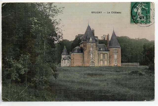 BRUGNY aux environs d' EPERNAY - Marne - CPA 51 - le Chateau 8 - toilée couleur
