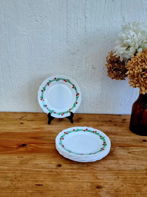 Très belle série de 6 assiettes plates Geneviève Lethu modèle Yseult