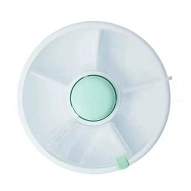 Shirene Spinner à collation,Snack Spinner Rangement Rotatif boîte à goûter avec Compartiments Rotatif Reusable Boîte à Snacks Rotative pour Boîte à Snacks pour Bonbons,Fruits,Noix(Vert