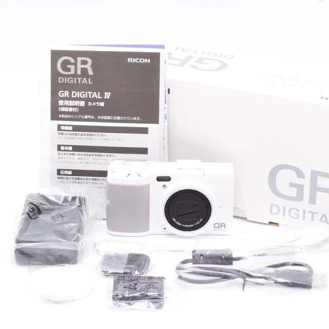 Ricoh GR Digital IV White Edition 10.4MP Digital Camera [New]