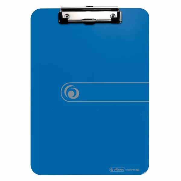 herlitz Klemmbrett easy orga PS A4 opak blau Schreibplatte Schreibbrett