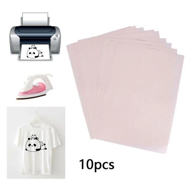 10 Stck. A4 HeatPress Transferpapier zum Selbermachen T-Shirt Bügeln Drucken au