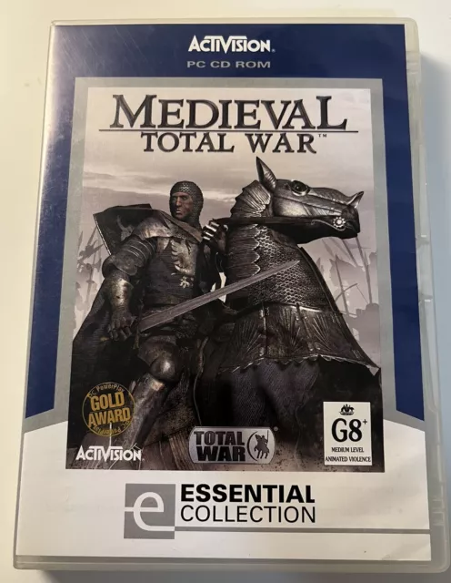Medieval Total War PC CD ROM 2 Disc Activision Essential Collection Game
