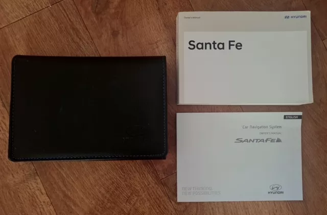 Genuine Hyundai Santa Fe 2015-2018 Owners Manual Handbook Wallet Pack