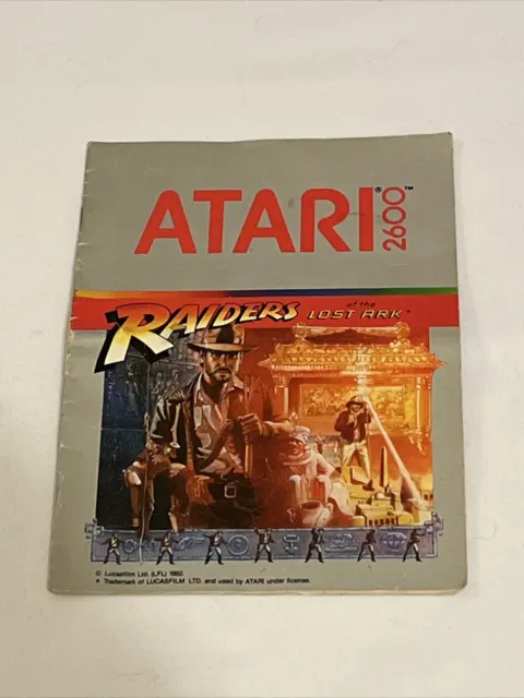 Atari 2600 Raiders of the Lost Ark Game Manual