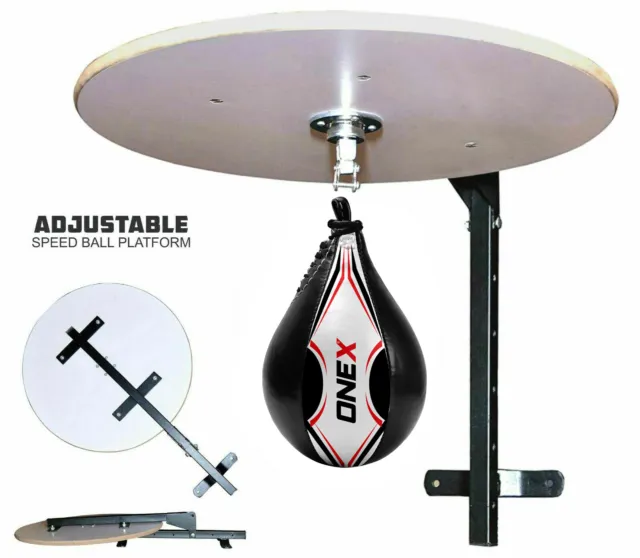 Platform Speed Ball Adult Boxing Punching Bag Heavy Duty Stand  MMA Workout