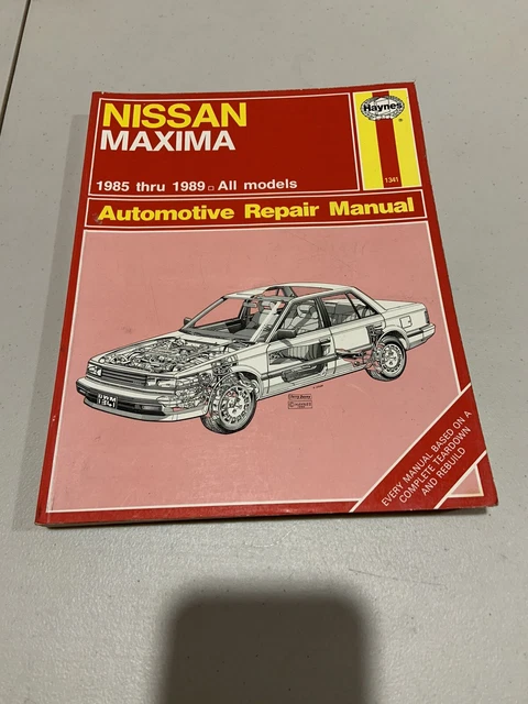 Haynes Nissan Maxima 1985-1989 Automotive Repair Manual 1341