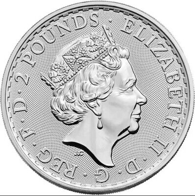 2022 United Kingdom 2 Pound Silver Britannia .999 1 oz Fine Silver BU - In Stock