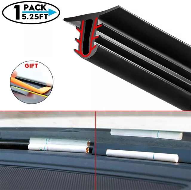 1.6M Black Car Door Rubber Windshield Strip For Car Dashboard Windshield Edges