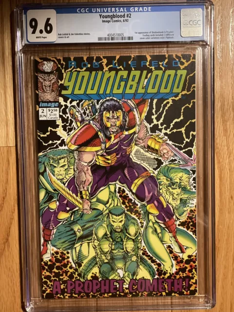 Youngblood 2 CGC 9.6 1st app Prophet & Shadowhawk Rob Liefeld Cover Image KEY