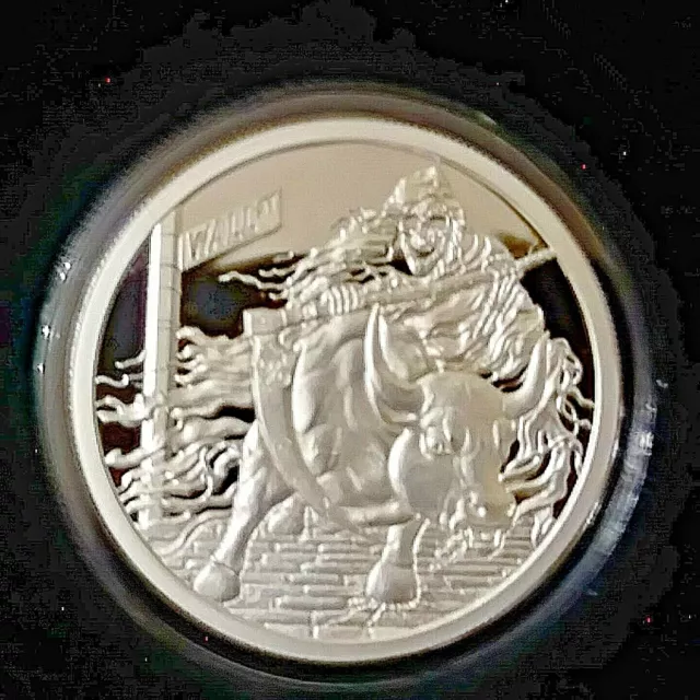 RATE REAPER 1oz PROOF .999 Pure SILVER SHIELD  Minimintage #18 in Box 3