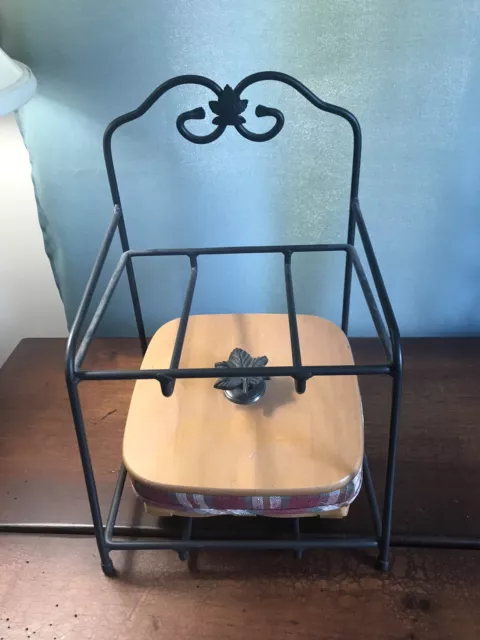 Longaberger Little Bin Organizer Wrought Iron Stand with 1 basket combo Lid