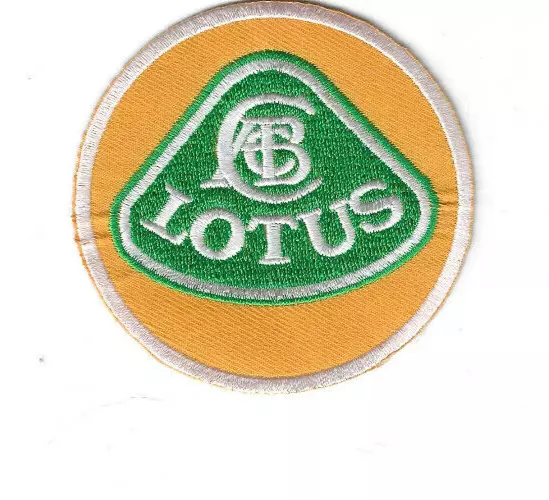 Toppa patch auto Lotus British Cars stiratore emblema segno 7,5 cm Ø
