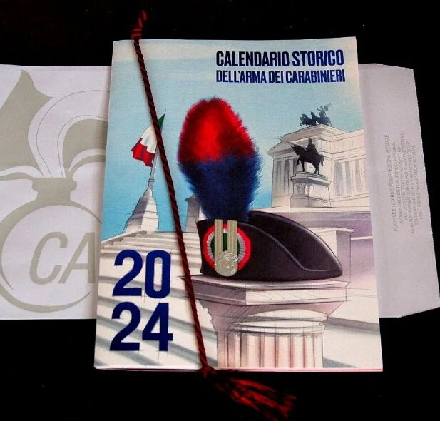 CALENDARIO STORICO DELL'ARMA Dei Carabinieri 2024 Con Busta Per
