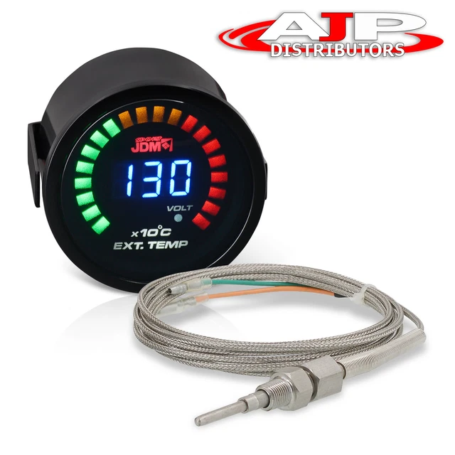 2" Digital LED Temperature EGT 52MM Turbo Car Gauge Meter For Mazda
