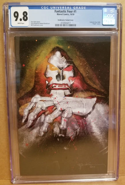 Fantastic Four #1 Cgc 9.8 Bill Sienkiewicz Doctor Doom Virgin Variant 2018