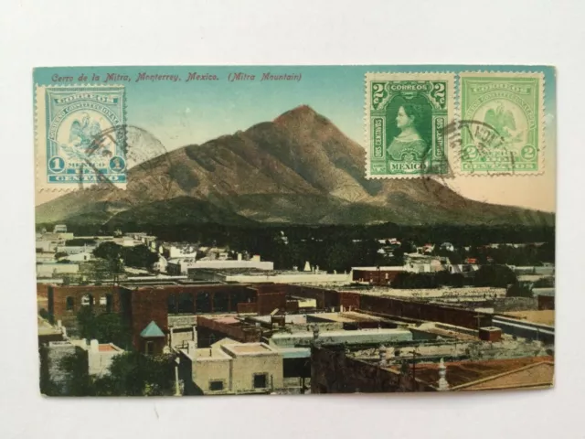 ±1905 Carte Postale MEXIQUE MONTERREY MONTAGNE CERRO DE LA MITRA Victor...