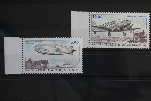 St. Pierre und Miquelon 559-560 postfrisch Luftfahrzeuge #WW156