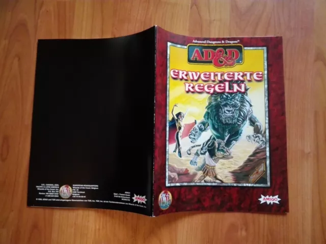 Erweiterte Regeln Band Ad&D Tsr  Advanced Dungeons & Dragons Ad&D Sehr Gut