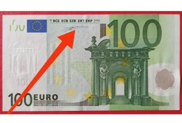 🇮🇹 Italia 🇮🇹 Banconota 100 Euro Duisenberg Serie S07898487199 Stampa J010B4