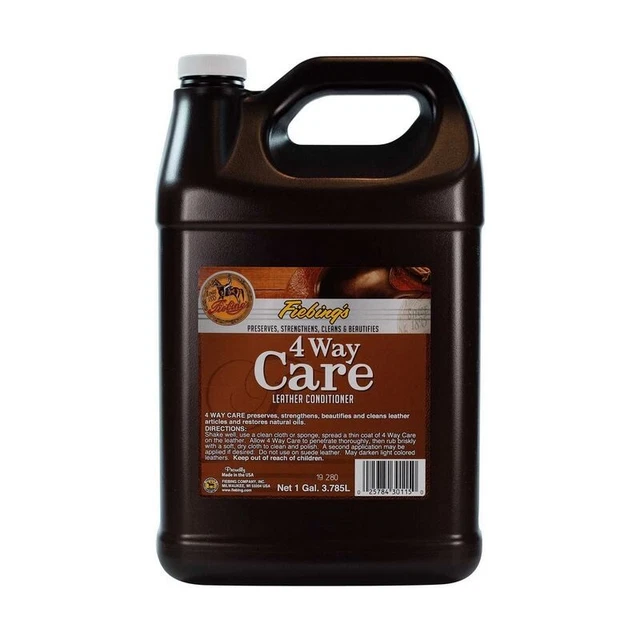 Fiebing's 4 Way Care Leather Conditioner 3.785L - Conserva Fortalece las Limpiezas