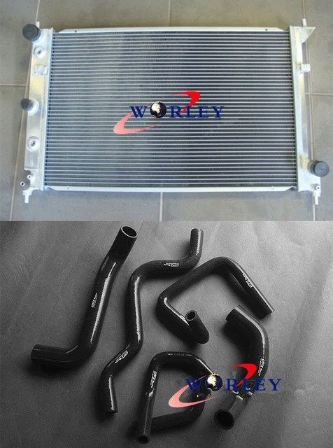 ALUMINUM RADIATOR AND Hose for Ford BA BF Falcon XR6 Fairmont Turbo 10/ ...