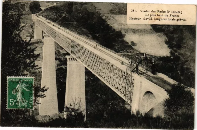 CPA Viaduc des FADES (P.-de-D.) - Le plus haut de France - Hauteur (222040)