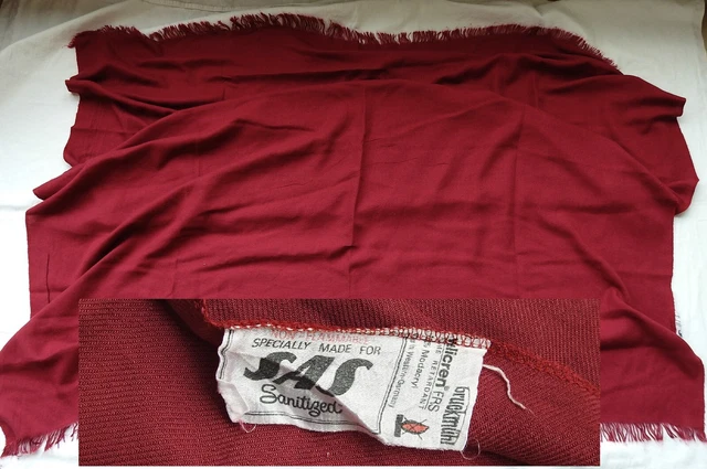 Vintage SAS Scandinavian Airlines In-Flight Blanket 1970s Made in West Germany