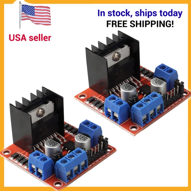 2-PACK DC STEPPER Motor Driver Module L298N Dual H Bridge Ctl Board for ...