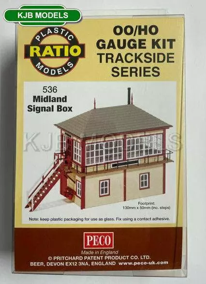 BNIB OO Gauge Ratio 536 Midland Signal Box - Plastic Kit