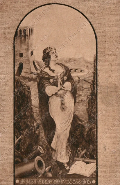 1936 Santa Barbara Nicomediense Targhetta Prestito Nazionale Cartolina