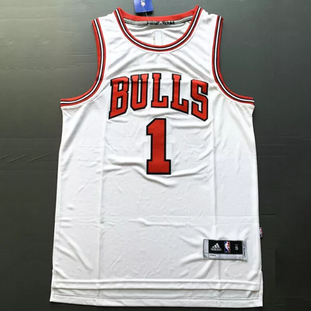 Classic Basketball Jersey Derrick Rose #1 Chicago Bulls Stitched NEW S-2XL