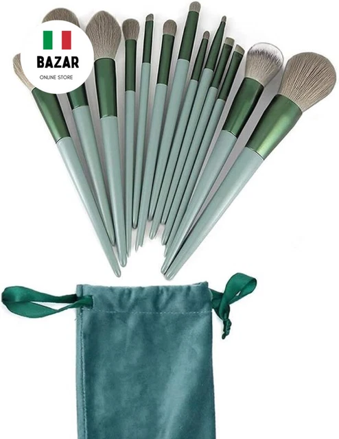 SJBAUTYO 13 Pezzi Pennelli Trucco Set,Trucco Fondotinta Cipria Crème Liquido...
