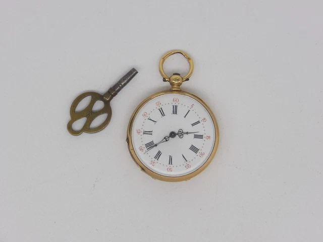 Montre à Gousset Ancienne à Cylindre Avec Trous En Rubis - Mécanique Manuelle, Vintage