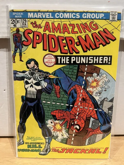 Amazing Spider-Man #129 Marvel 1974 1st Appearance Punisher