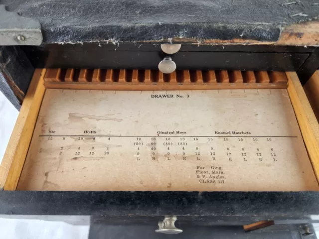 Antique George P. Pilling & Son Co Dental Dentist Case Tool Instrument Chest Box