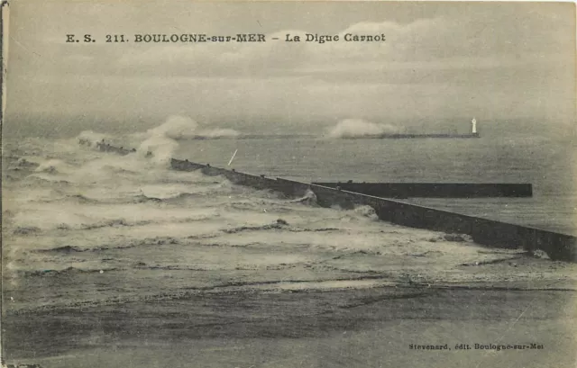 62   Boulogne Sur Mer  La Digue Carnot - Ad-25B-123