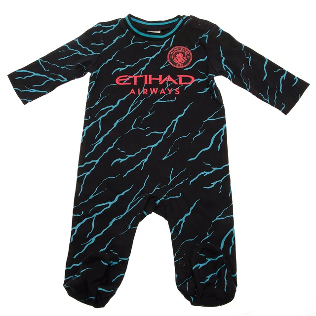 Tuta da pigiama Manchester City FC 9/12 mths LT merce ufficiale MCFC sa stock