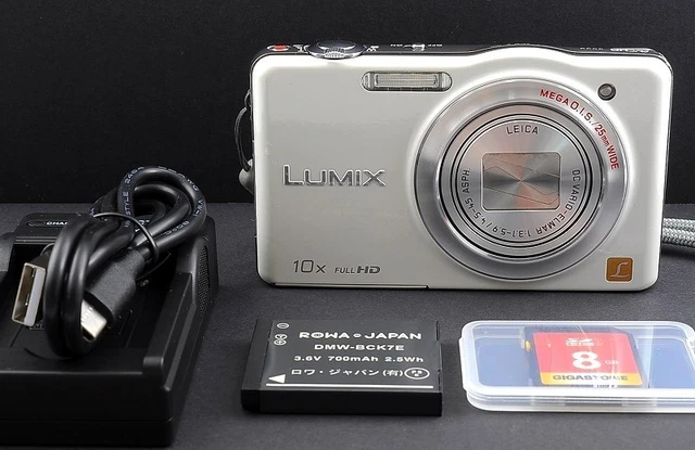 NEAR MINT] PANASONIC LUMIX DMC-SZ7 White Japanese and