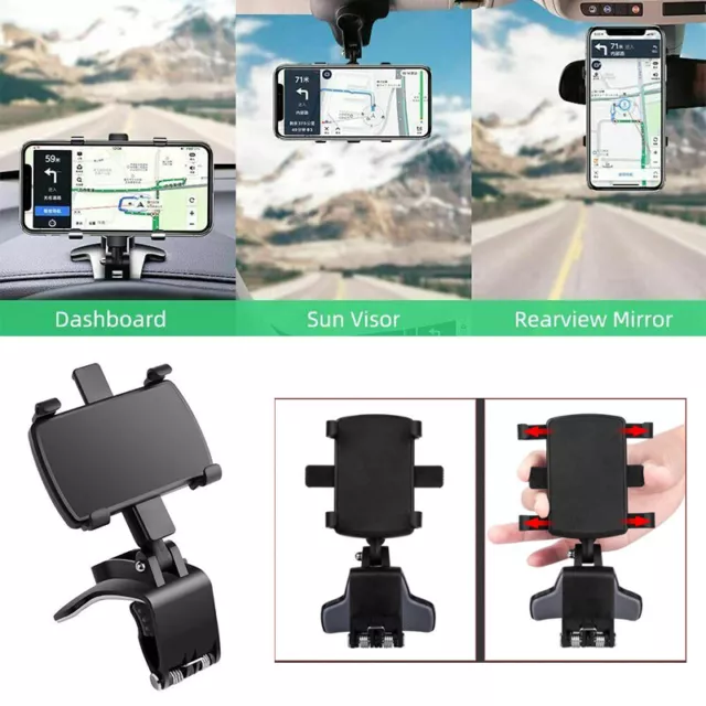 Universal Car Dashboard Mount Holder Stand Clamp Cradle Clip for Cell Phone GPS