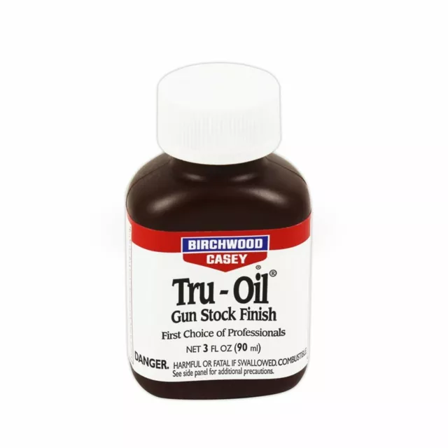 Birchwood Casey Tru Oil 90 ml Gun Stock Finish olio per legno liuteria chitarra