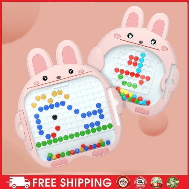 Tablero de dibujo duradero portátil creativo en forma de conejo tablero de garabatos para niños juguetes