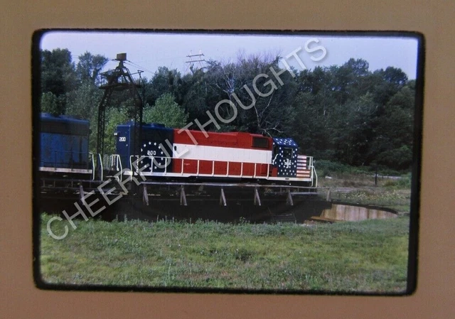 Original '75 Kodachrome Slide BM Boston Maine 200 GP38-2 Bicentennial    34X64