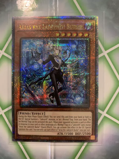 Yu-gi-oh! Arias The Labrynth Butler Quarter Century Secret Rare AGOV-EN017