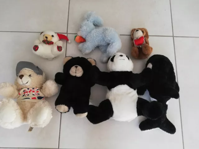 lot de 7 peluches