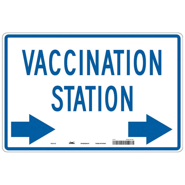 CONDOR 60XZ78 Vaccination Traffic Sign