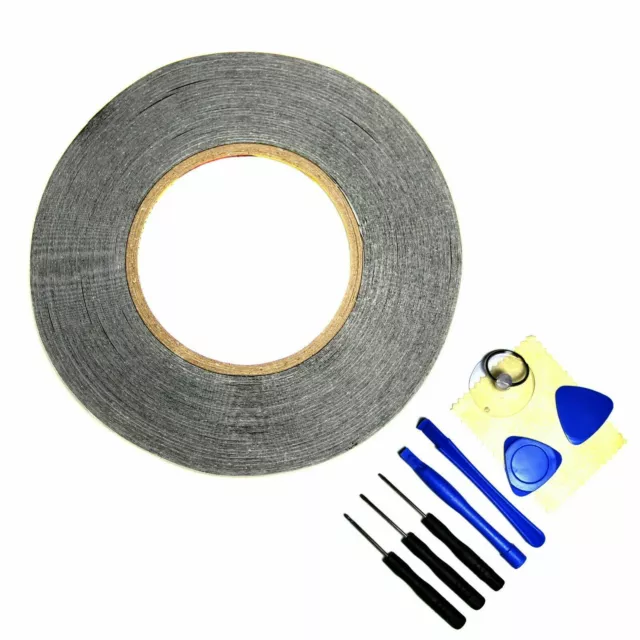 2mm Black 3M Sticker Double Sided Tape Adhesive for Cell Phone Repair with Tools