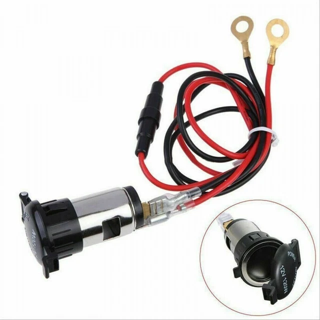 Puissance Allume Prise Sortie 100cm Câble Voiture Chargeur Fusible USB 12V
