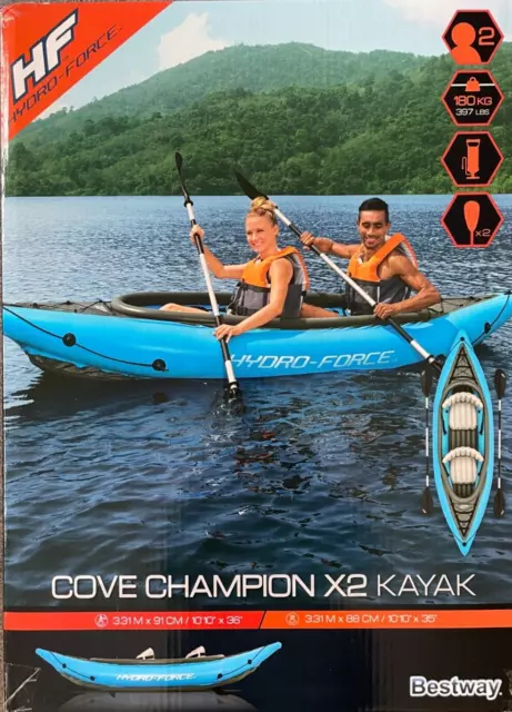 Bestway® Cove Champion X2 Kayak Hydro Force 331x88cm Neu